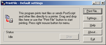 PrintFile. file printing Windows
